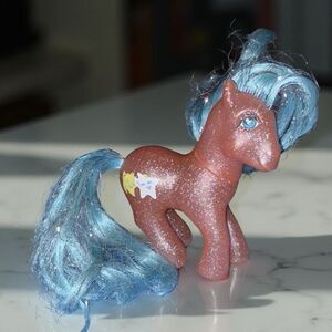 Hasbro 1987 My Little Pony G1 Star Dancer Glitter Sparkle Tinsel Hair Figure A23